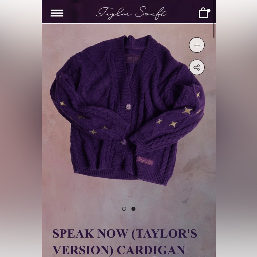Official Taylor Swift Speak Now TV Cardigan XS/S
